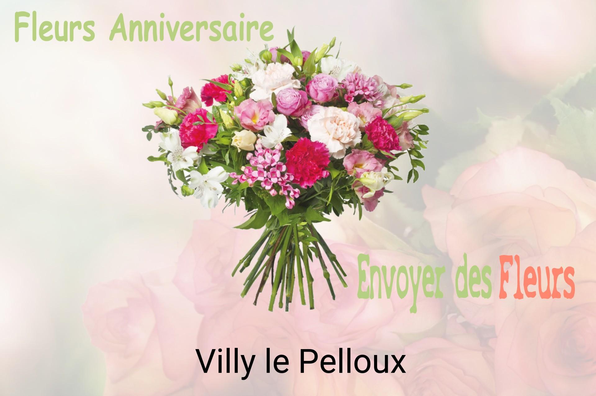 Bouquet de fleurs d’anniversaire livré à Villy-le-Pelloux